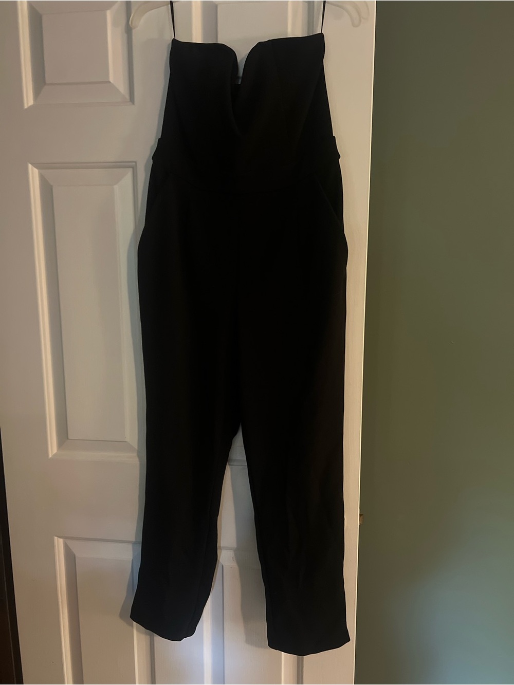 Express Strapless Black Jumpsuit